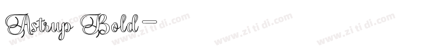 Astrup Bold字体转换